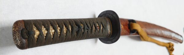 刀装具　金茶変塗鞘打刀脇指拵