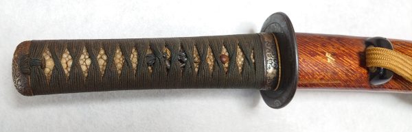 刀装具　金茶変塗鞘打刀脇指拵
